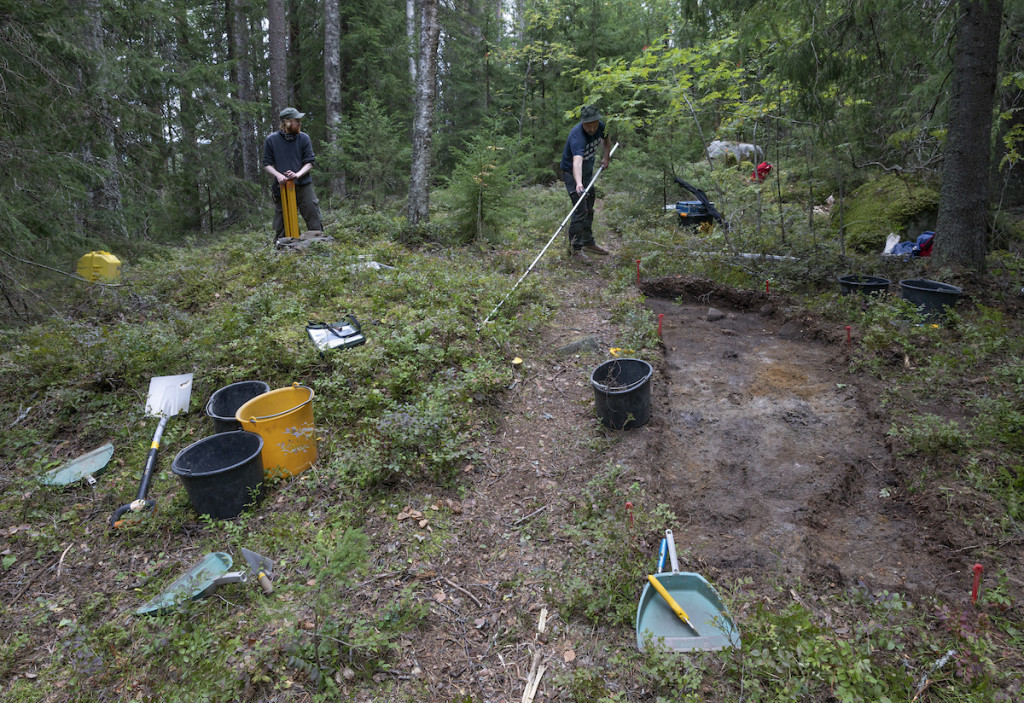 Havukkakallion  arkeologiset kaivaukset  14.8.2021.